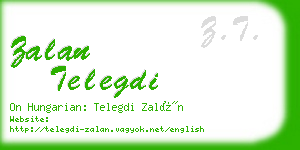 zalan telegdi business card